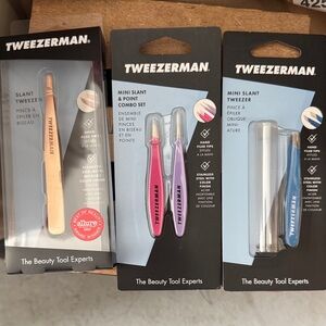 Mini Slant & Point Tweezer Set – Pink & Purple